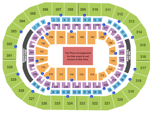 Paycom Center NCAA Seating Chart